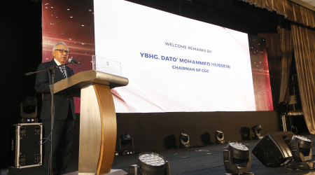 CGC Chairman, Dato’ Mohammed Hussein delivering his welcome remarks